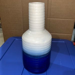 Tall Ceramic Blue‎ Coastal Vase